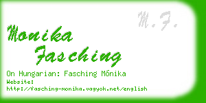 monika fasching business card